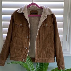 Brandy Melville tan fuzzy jacket!